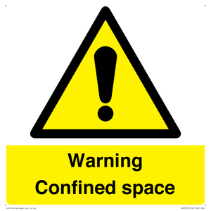 Warning Confined space